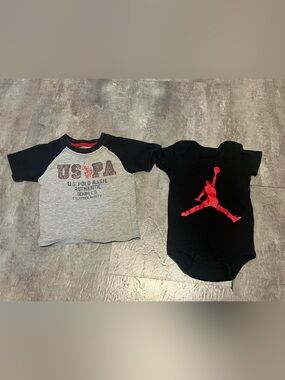U.S Polo Assn. and Air Jordan Tshirt Bundle Size 12 to 24 Months